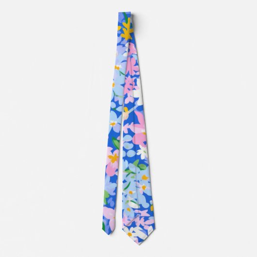Cravate Florale, Cravate Fleur, Cadeau Cravate, Cr (Dos)