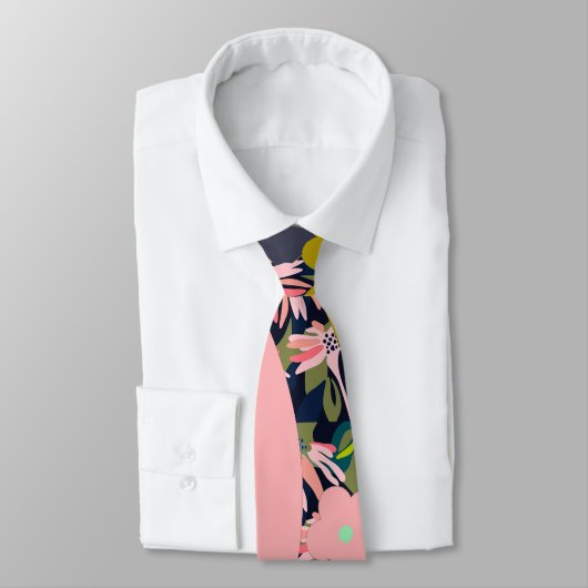 Cravate florale d'art de Monjii (Attaché)