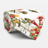 Cravate florale de faune d'oiseaux de colibri (Roulé)