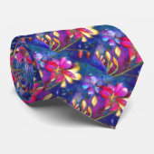 Cravate florale de freesia (Roulé)