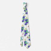 Cravate florale personnalisée (Dos)