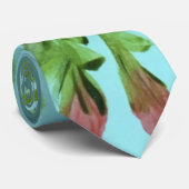 Cravate florale Rose turquoise (Roulé)