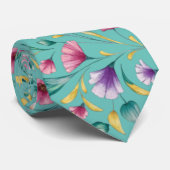 Cravate Floraux d'aquarelle bohème moderne3 (Roulé)