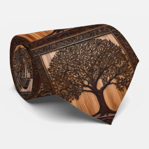Cravate Flore australienne : Impression sur bois d'arbre d