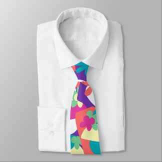 Cravate Flore Flower Power Fun Bold les années 70 Retro