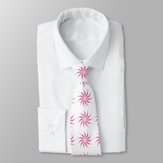 Cravate Flore Libre Plutôt Dans L'Art Feuille Rose (Attaché)