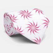 Cravate Flore Libre Plutôt Dans L'Art Feuille Rose (Roulé)
