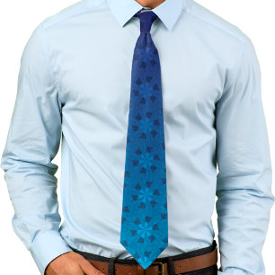Cravate Flore Pinwheel Motif Blue Gradient Ombre