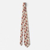Cravate Flore rouge (Dos)