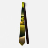 Cravate Flore verte Florale moderne Art Abstrait Motif #23 (Devant)