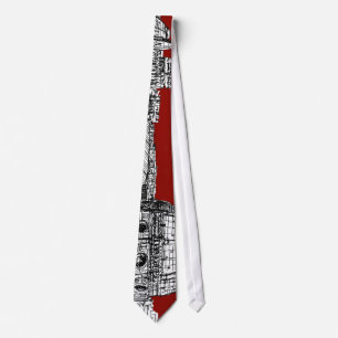 Cravate Florence Italie en rouge