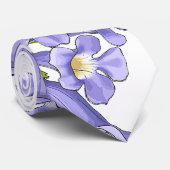 Cravate Flores do Brasil jacaranda (Roulé)