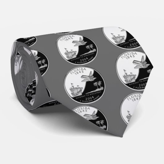 Cravate Florida State Faux Quarter (Roulé)