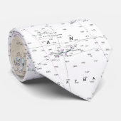 Cravate Floride voilier Authentic Nautique Navigation Grap (Roulé)