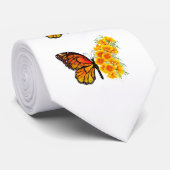 Cravate Flower Butterfly with Yellow California Poppy (Roulé)