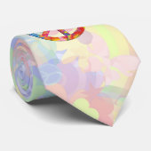 Cravate Flower Power Peace sign I + your backgr. & ideas (Roulé)