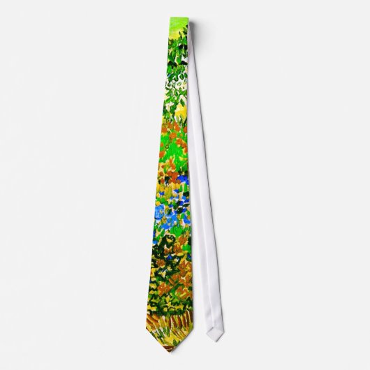 Cravate Flowering Garden with Path Van Gogh Fine Art (Devant)