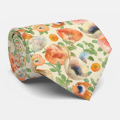 Cravate Flowers (Roulé)