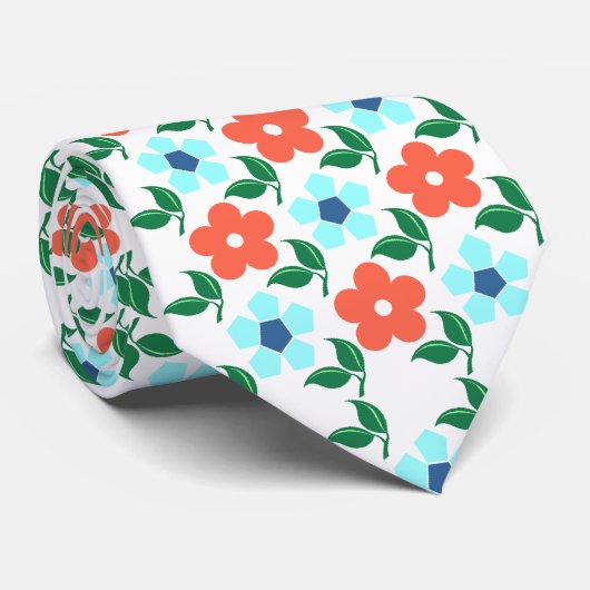 Cravate Flowers (Roulé)