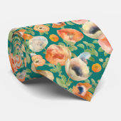 Cravate Flowers (Roulé)