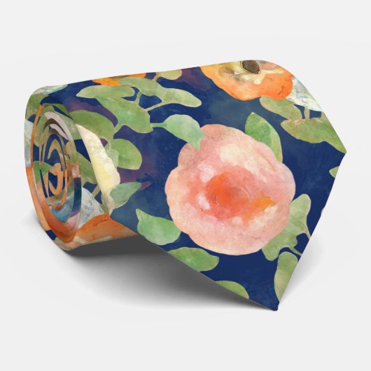 Cravate Flowers (Roulé)