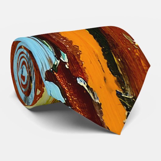 Cravate Flux de peinture Abstraits (Roulé)