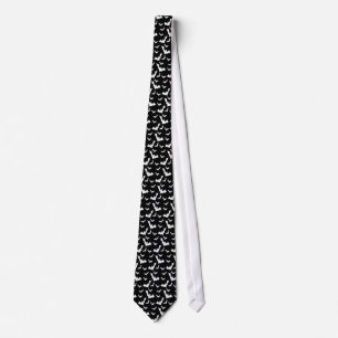 Cravate Flying Gothic Vampire Bats Pattern