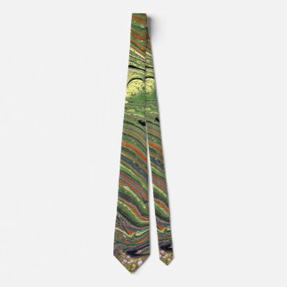 Cravate Folle Amour 1 Lien Vert Abstrait Sauvage
