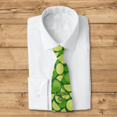 Cravate Fond Citron Vert