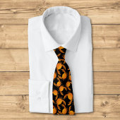 Cravate Fond de crabe orange