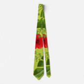 Cravate Fond de fleurs tropicales 6 (Devant)