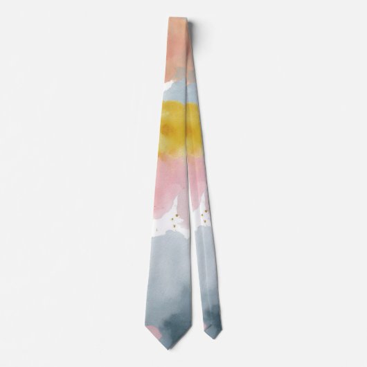 Cravate Fond pastel abstrait (Devant)