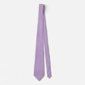 Cravate Fond violet clair avec motif zigzag (Devant)