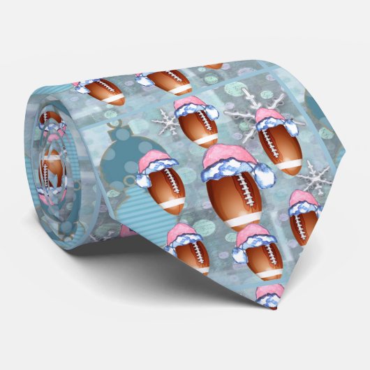 CRAVATE FOOTBALL DE CHRISTMA (Roulé)