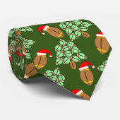 Cravate Football de Noël (Roulé)