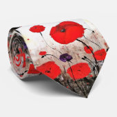 cravate 'For The Fallen' (Red Poppy Design) (Roulé)