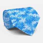 Cravate Force aérienne - Camouflage militaire - Pixel moti (Roulé)