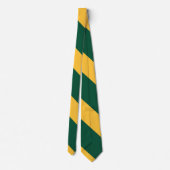 Cravate Forest Green et Gold Broad University Stripe (Dos)