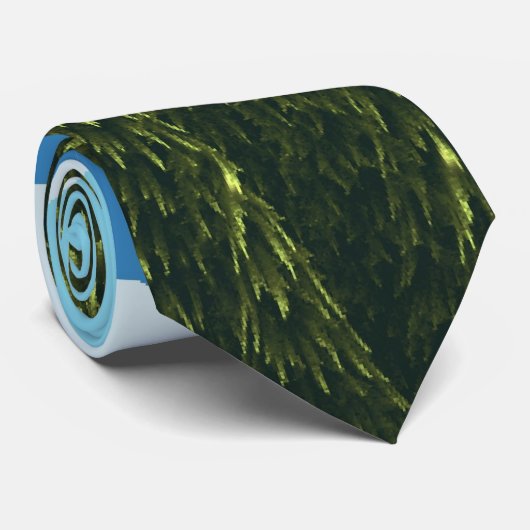 Cravate forestier fractal (Roulé)