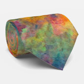 Cravate Forêt d'automne colorée Résumé (Roulé)