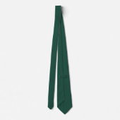 Cravate Forêt moderne vert plaine couleur solide (Dos)