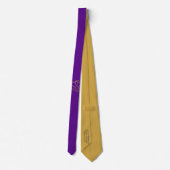 Cravate Forever Hearts Gold sur Violet (Dos)
