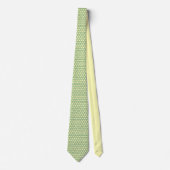 Cravate forme circulaire design graphique vert citron cont (Devant)