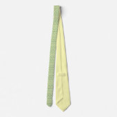 Cravate forme circulaire design graphique vert citron cont (Dos)