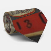 Cravate Forme libre rouge et noir 13 (Roulé)