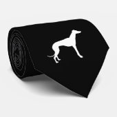 Cravate Forme noir et blanc de Greyhound (Roulé)