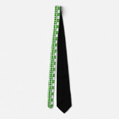 Cravate Forme soignée Emerald Gemstone Art Green (Dos)