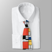 Cravate Formes Abstraites Mondrian (Attaché)