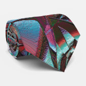 Cravate Formes courbes de la menthe au vin en satin de gra (Roulé)