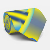 Cravate Formes de transparence Motif 01 B Jaune BG (Roulé)